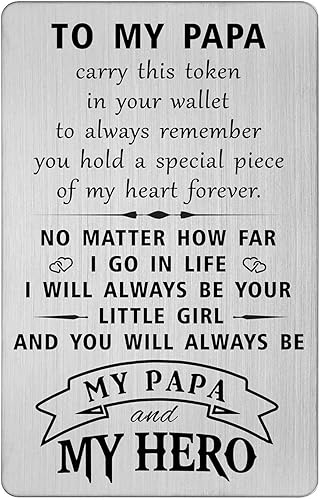 HYHYDHP Tarjeta de regalo para el día del padre, tarjetas de regalo para papá de nietos, nietas, ideas de cumpleaños y Navidad HYHYDHP Tarjeta de regalo para el día del padre, tarjetas de regalo para papá de nietos, nietas, ideas de cumpleaños y Navidad