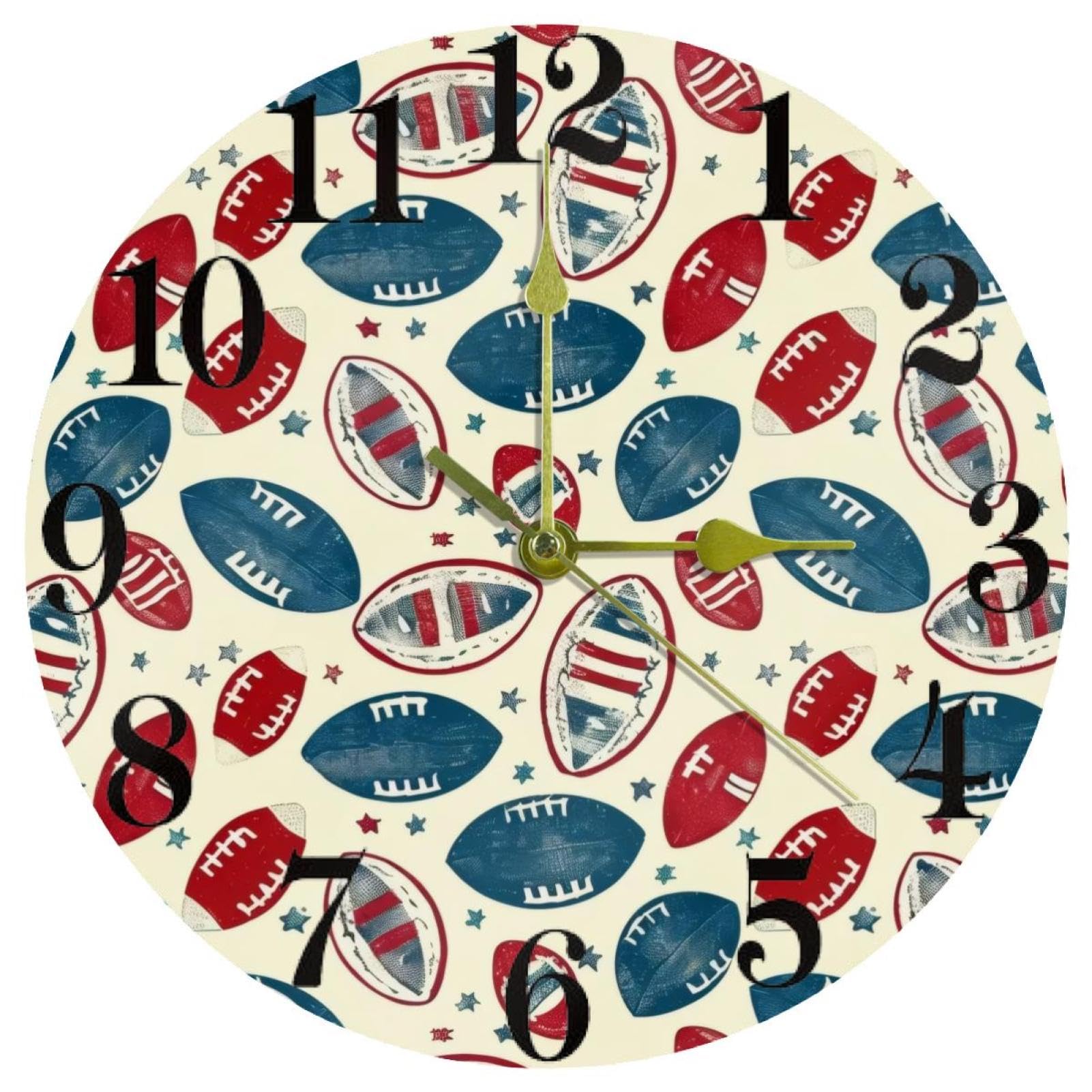 Horloge murale à piles facile à lire pour une école ou une classe