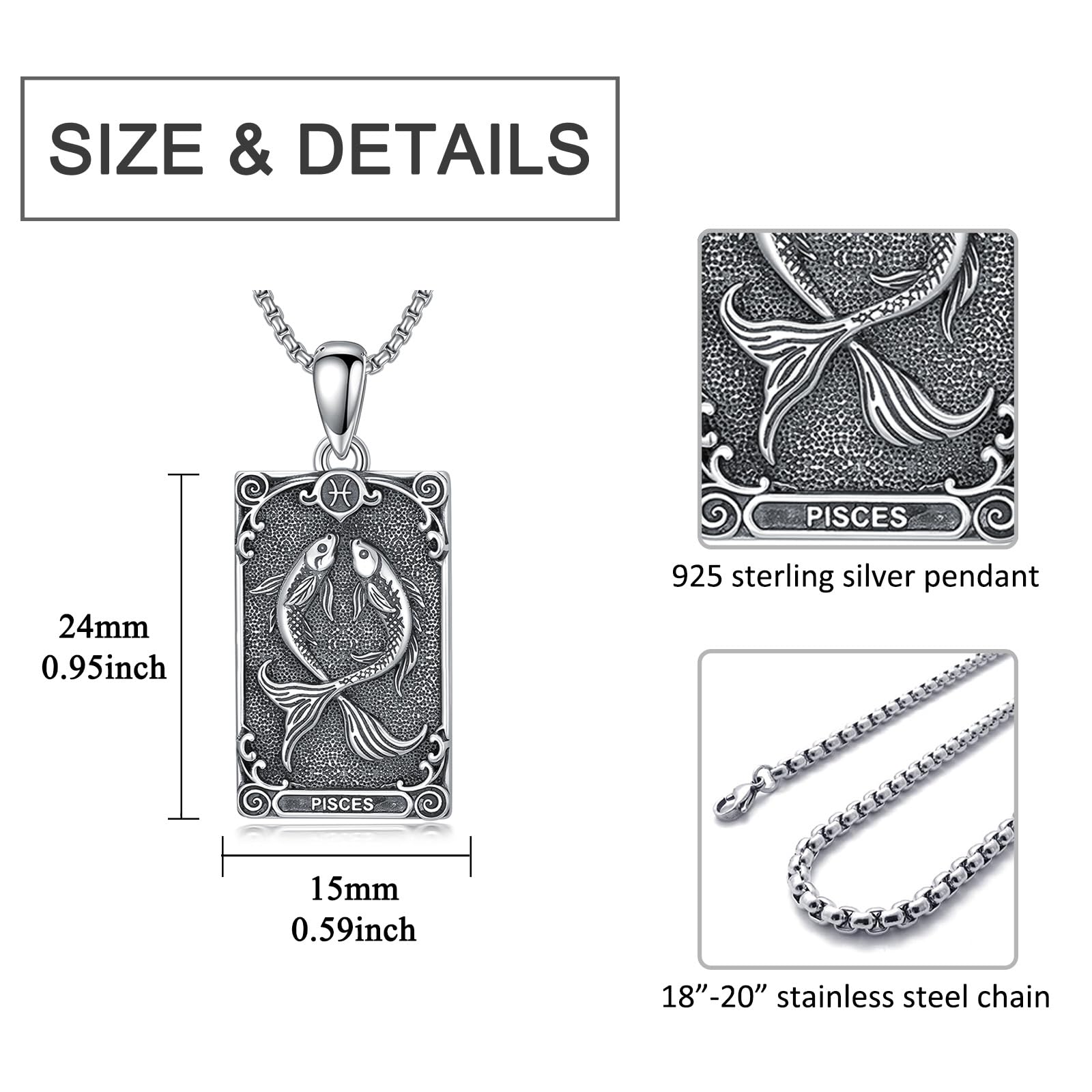 12 Sternzeichen Halskette für Herren Damen 925 Sterling Silber Sternbilder Horoskop Anhänger Kette Geburtstag Astrologie Schmuck Geschenke für Männer Frauen