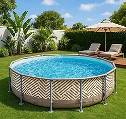 Piscina de Armarção Circular 7.200 litros