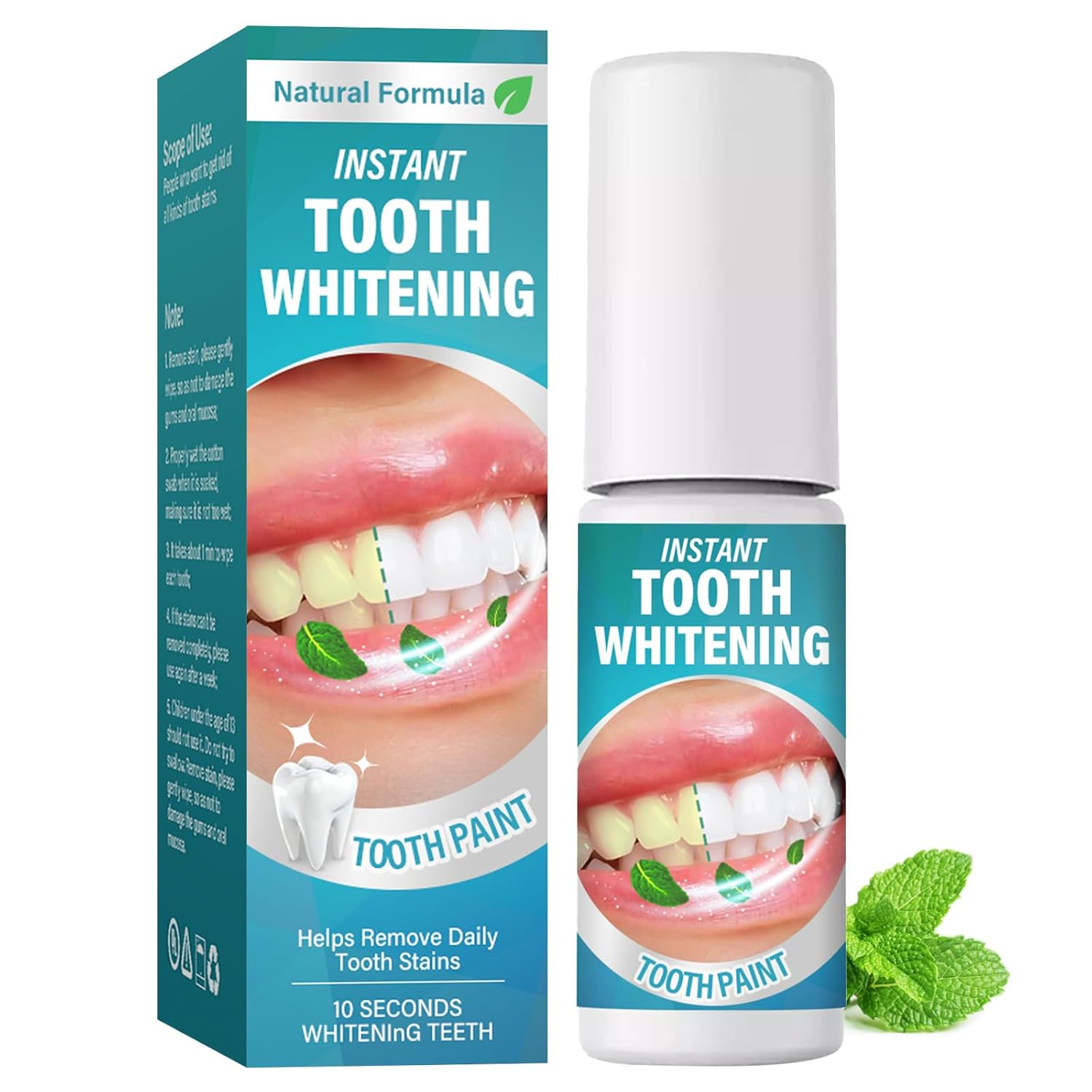 Tooth Paint - Teeth Whitening Kit Teeth Whitener for Brightening and Whitening Teeth Effortlessly Portable Simple Long-Lasting Achieve