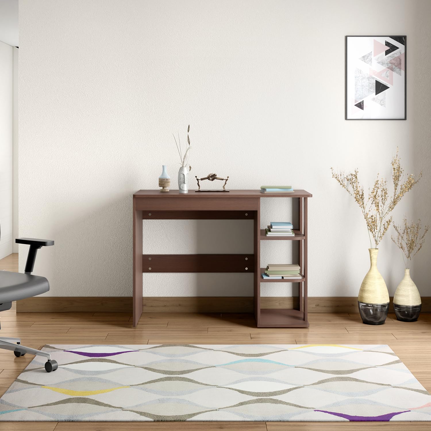 GODREJ INTERIO Study Table EWA Engineered Wood Study Table, 1-Year Warranty, Brown, Particle Board-image-3