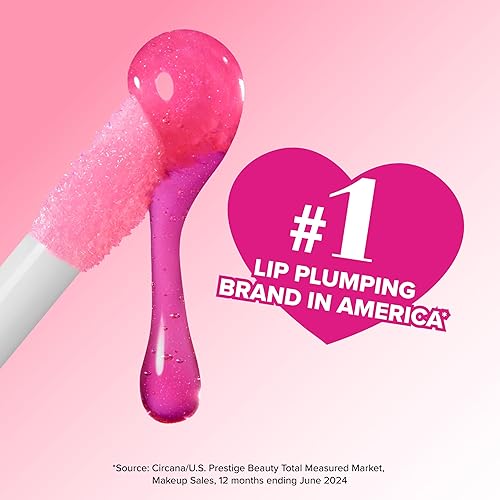 Vista 21 de Too Faced Brillo de labios para inyección de labios de máxima resistencia extra fuerte Hidratante + relleno 01 Original (transparente)