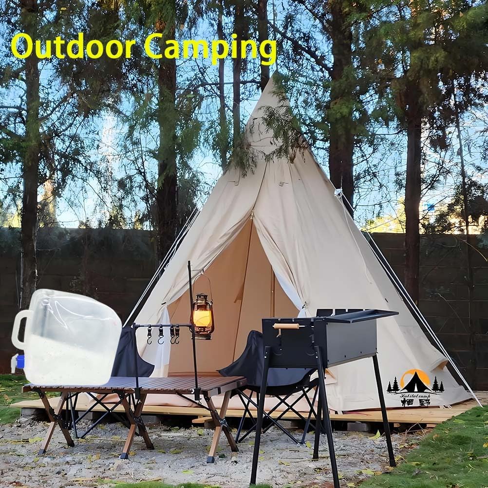 2 Pack 5.3 Gallon Collapsible Water Container Jug with Spigot,BPA Free Camping Water Storage Carrier Jug for Outdoor Hiking Backpacking Emergency Foldable Portable - Image 2