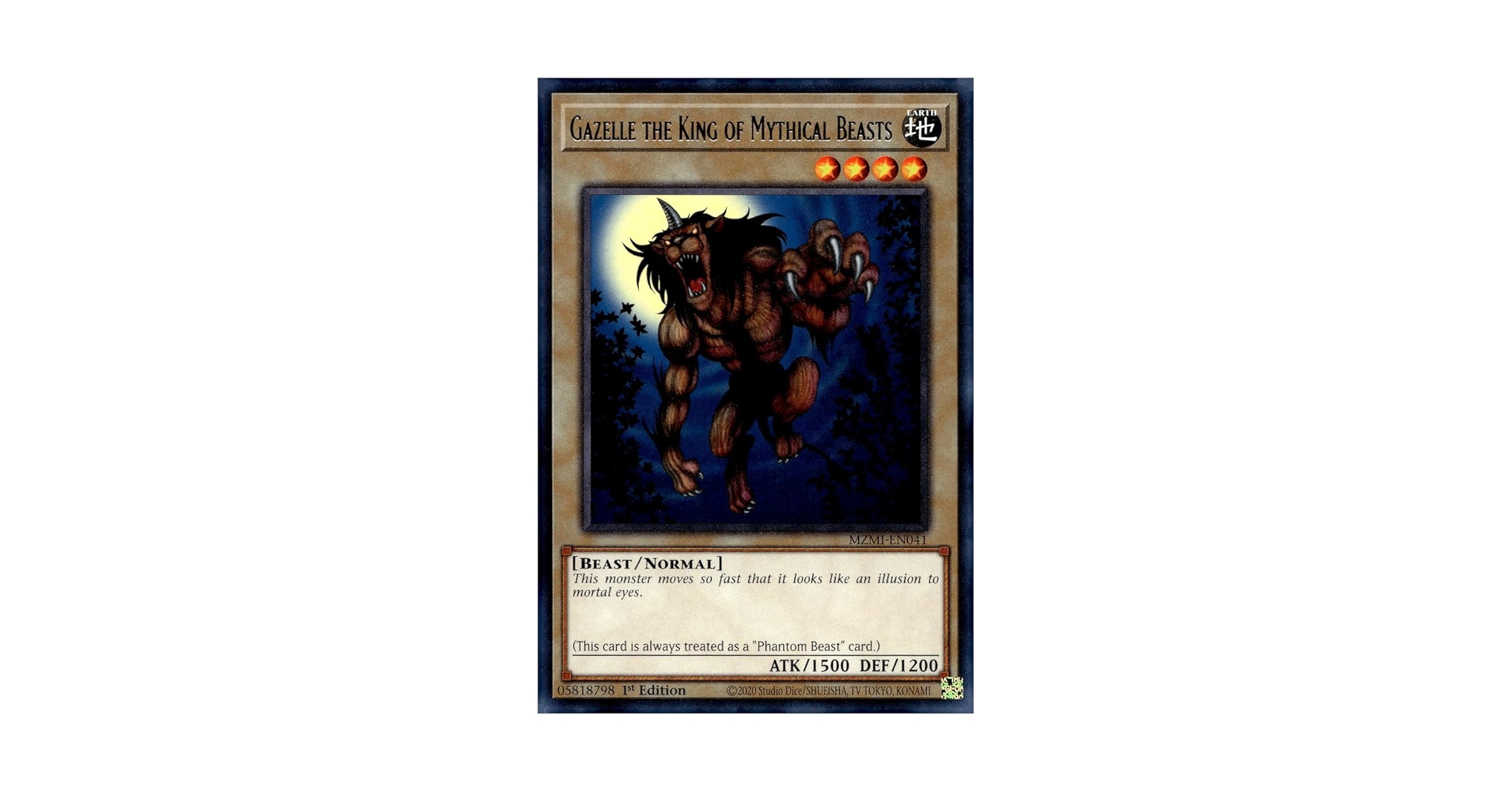 YU-GI-OH! Gazelle The King of Mythical Beasts - MZMI-EN041