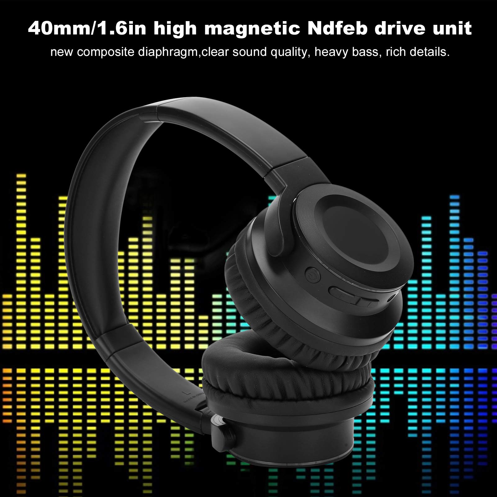 Cuffie Wireless Bluetooth 5.0 con Riduzione del Rumore CVC6.0, Design Portatile per i Viaggiatori