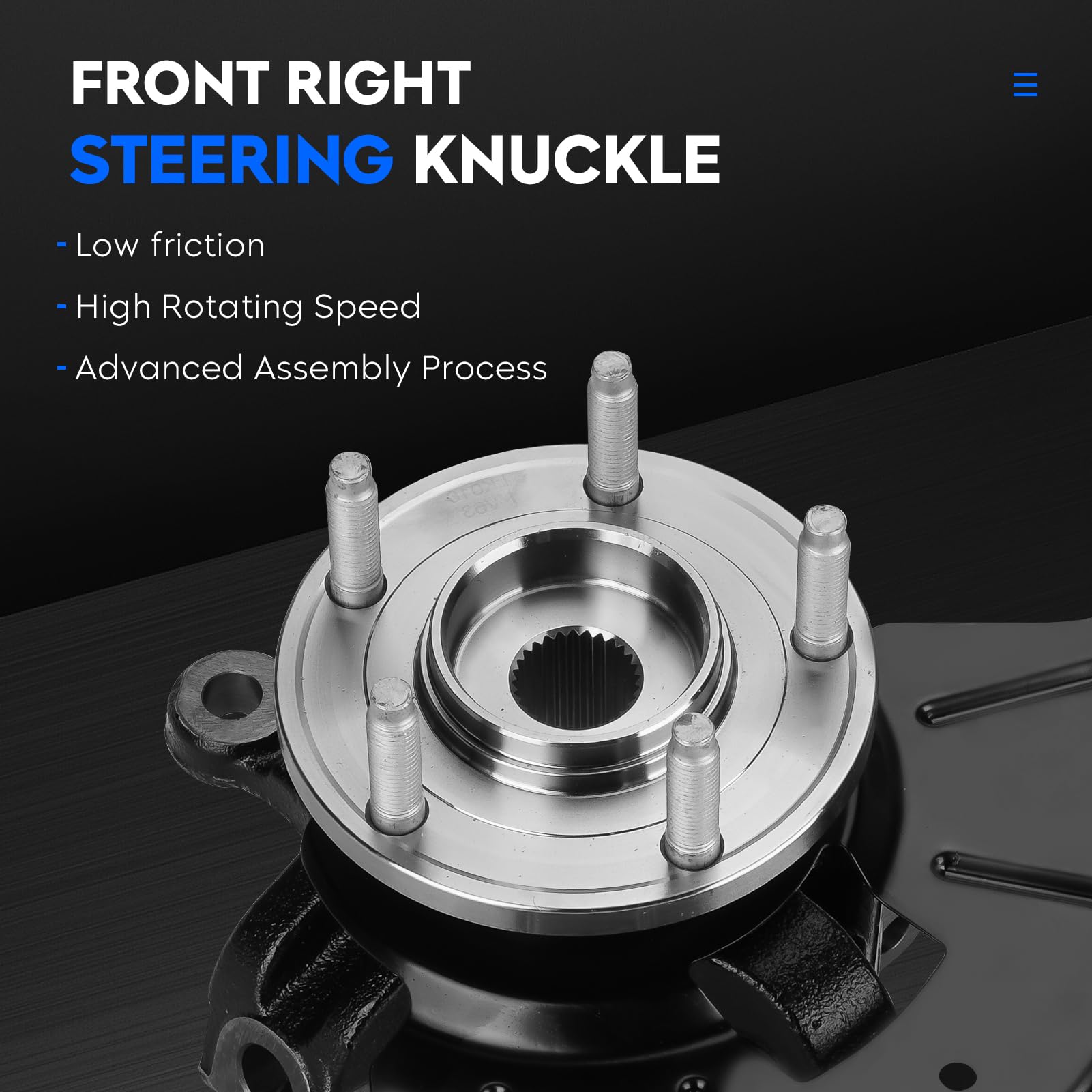 Front Left Steering Knuckle & Wheel Bearing Hub Assembly For Ford Escape 2005-2012, Mazda Tribute/Mercury Mariner 2005-2011