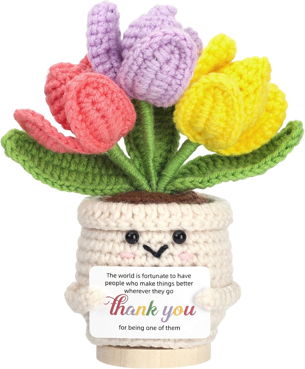 Thboxes Funny Graduation Gifts 2026, Graduation Cards Positive Handmade Crochet Taco with Keychain, Cute Grad Gifts with Grad Card, 2026 Celebrations Parties, College, High School,5 Colors Tassels