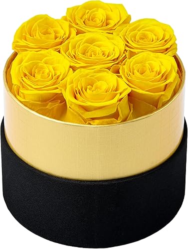 Miniatura 1 de Rosas preservadas en una caja, rosas duraderas que duran un año para siempre, regalos románticos para el día de la madre, San Valentín, aniversario,