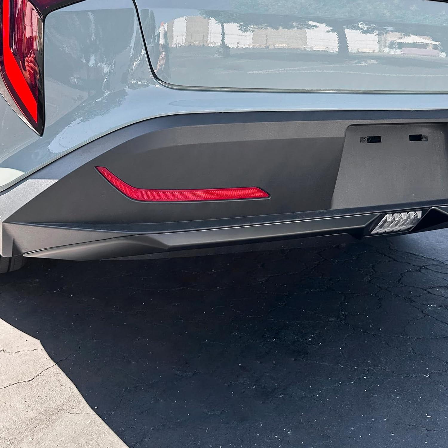 Car Rear Bumper Upper Lower Grille Cover Set,Bumper Grille Cover Compatible with Kia K4 2025-2026 Accessories (Matte Black Style)