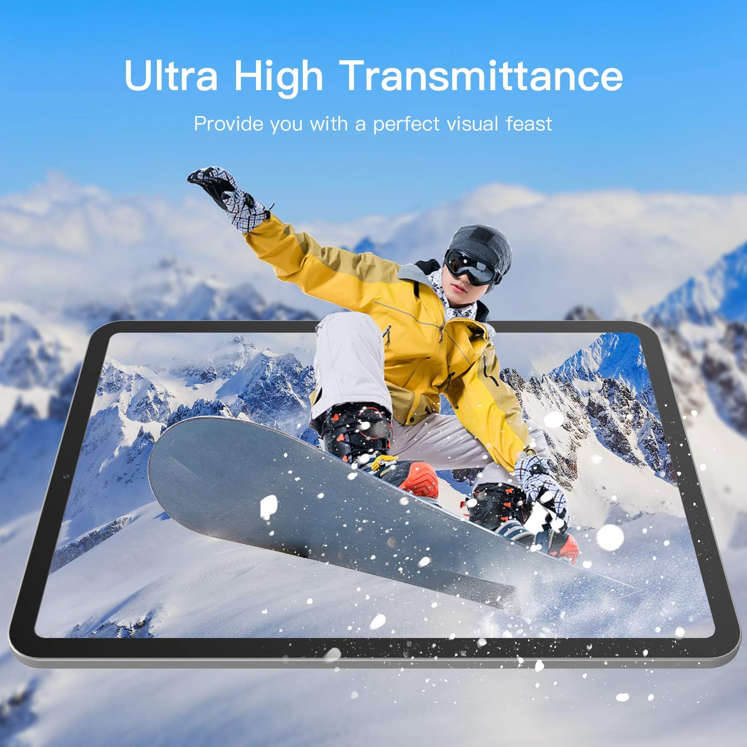 SEVROK [2 Pack] Screen Protector for iPad Air 5th / 4th Generation/iPad Pro 11 All Models Clear Tempered Glass Film, Supports Apple Pencil 2nd, Anti-glare Anti-Scratch Protective Screen Saver