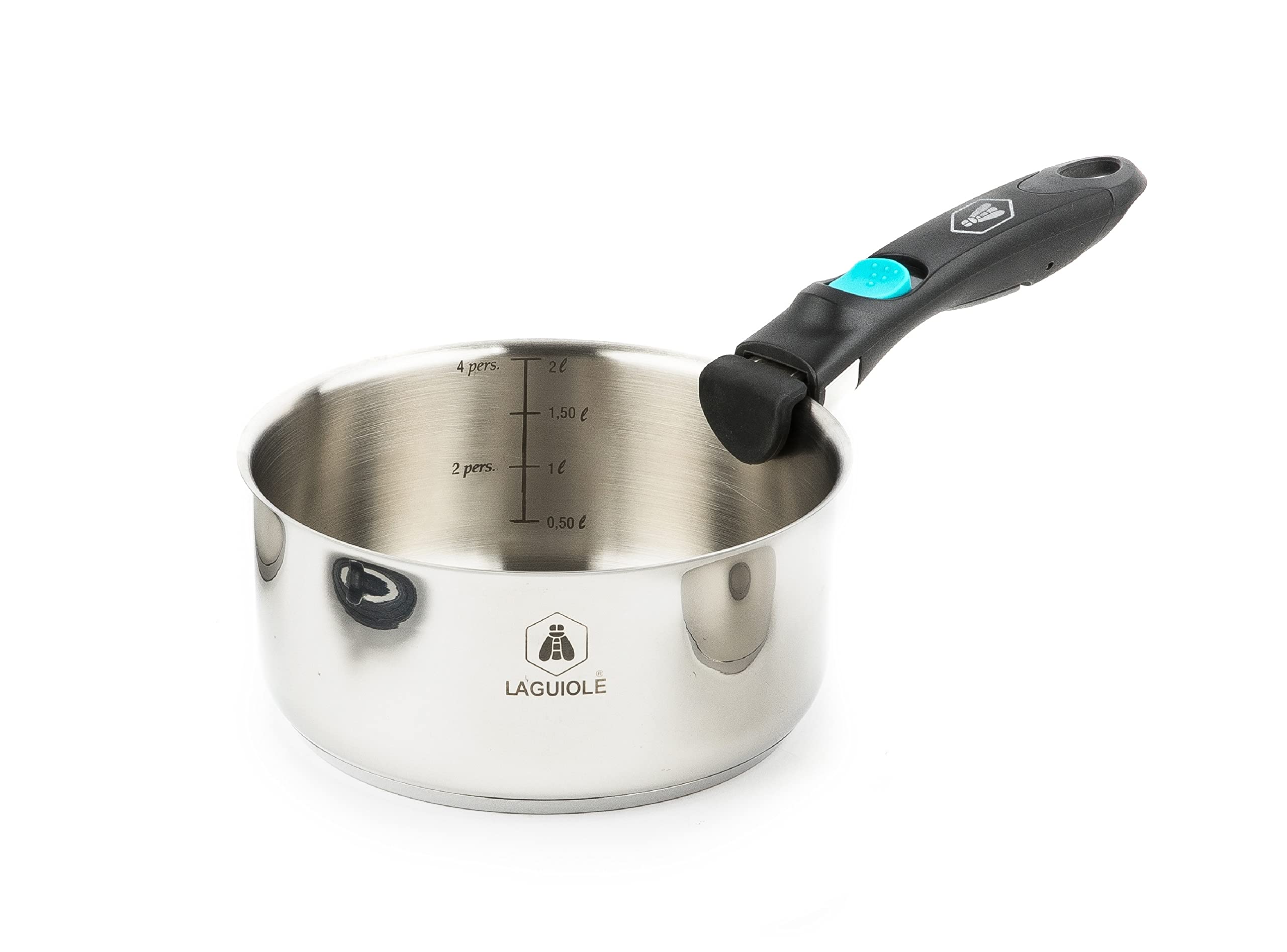 Laguiole Greblon C2+ - Juego De 7 Piezas Extraíbles (Antiadherente, Acero Inoxidable, Antiadherente)