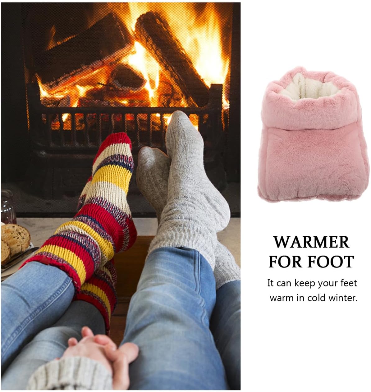 SUPVOX 1set Electric Heated Foot Warmer Toe Warmers for Feet USB Rechargeable Shoes for Cold Winter