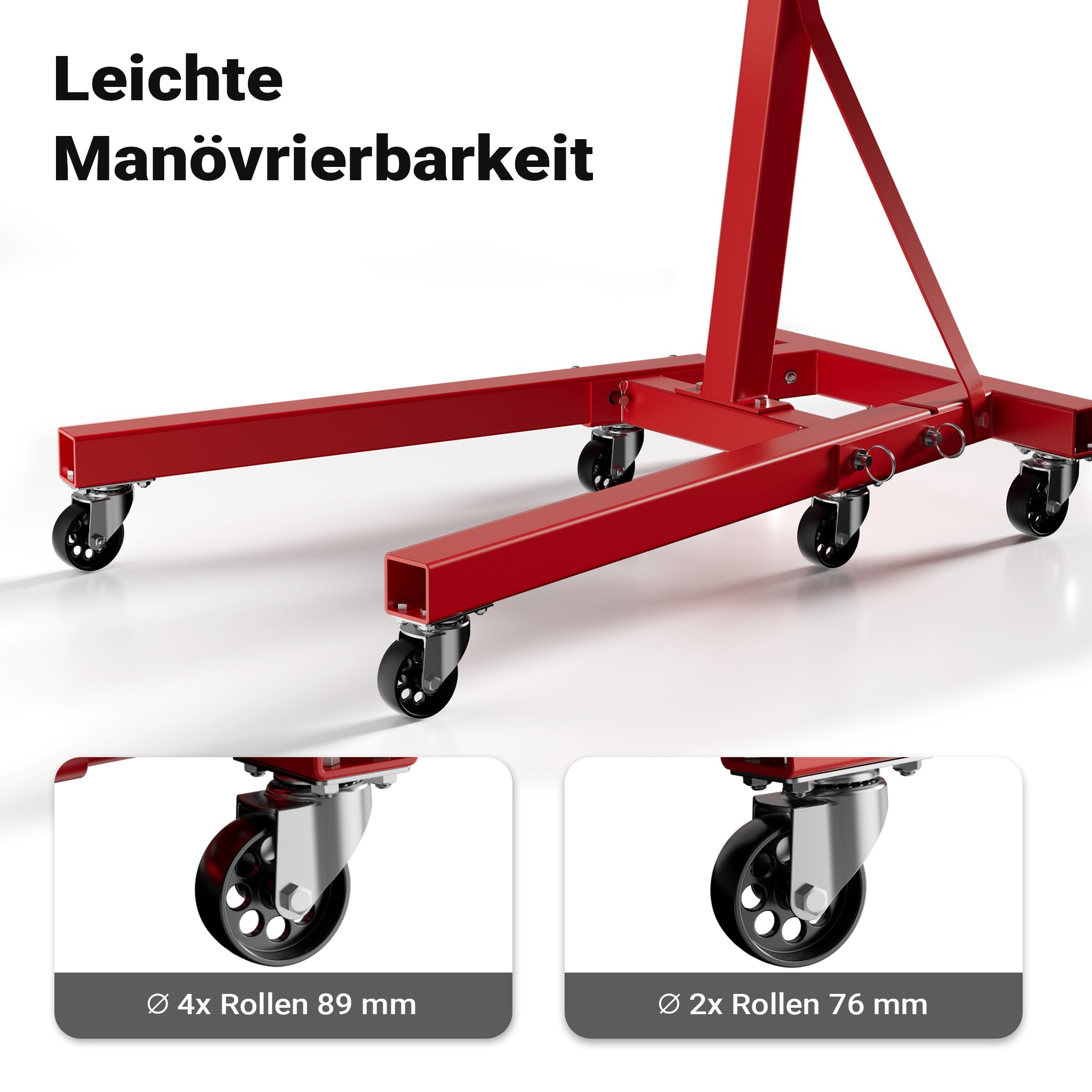 Wiltec Motorständer bis zu 900kg aus lackiertem Stahl mit Rollen Motorheber, Getriebeheber, Getriebehalter