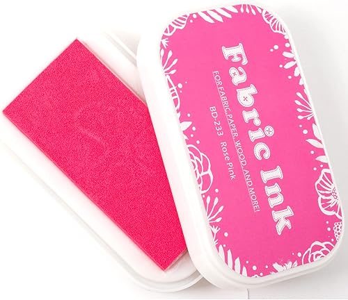 Almohadillas de tinta para sellos de goma, almohadilla de sello para estampado de papel de madera y tela, almohadilla de tinta lavable de huellas