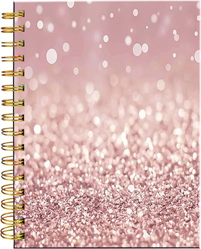 Vista 32 de iampanda Cuaderno de diario en espiral, encuadernación fuerte de doble alambre con papel de primera calidad para niñas y mujeres, lindo cuaderno