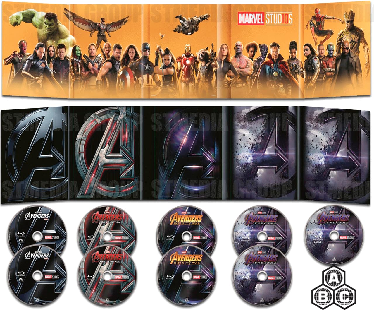 The Avengers Assembled: Complete 4-Movie Collection [2012-2019] [9-Disc Set] [4K UHD + Blu-ray] [Region Free]