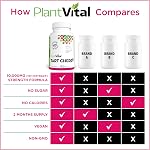 PlantVital Tart Cherry Capsules - Made in Canada - 10,000mg (10:1 Cherry Extract) Per Day - Montmorency Supplement for Antioxidants - Vegan, Non-GMO, Gluten & Soy Free - 2 Months Supply - 120 Capsules