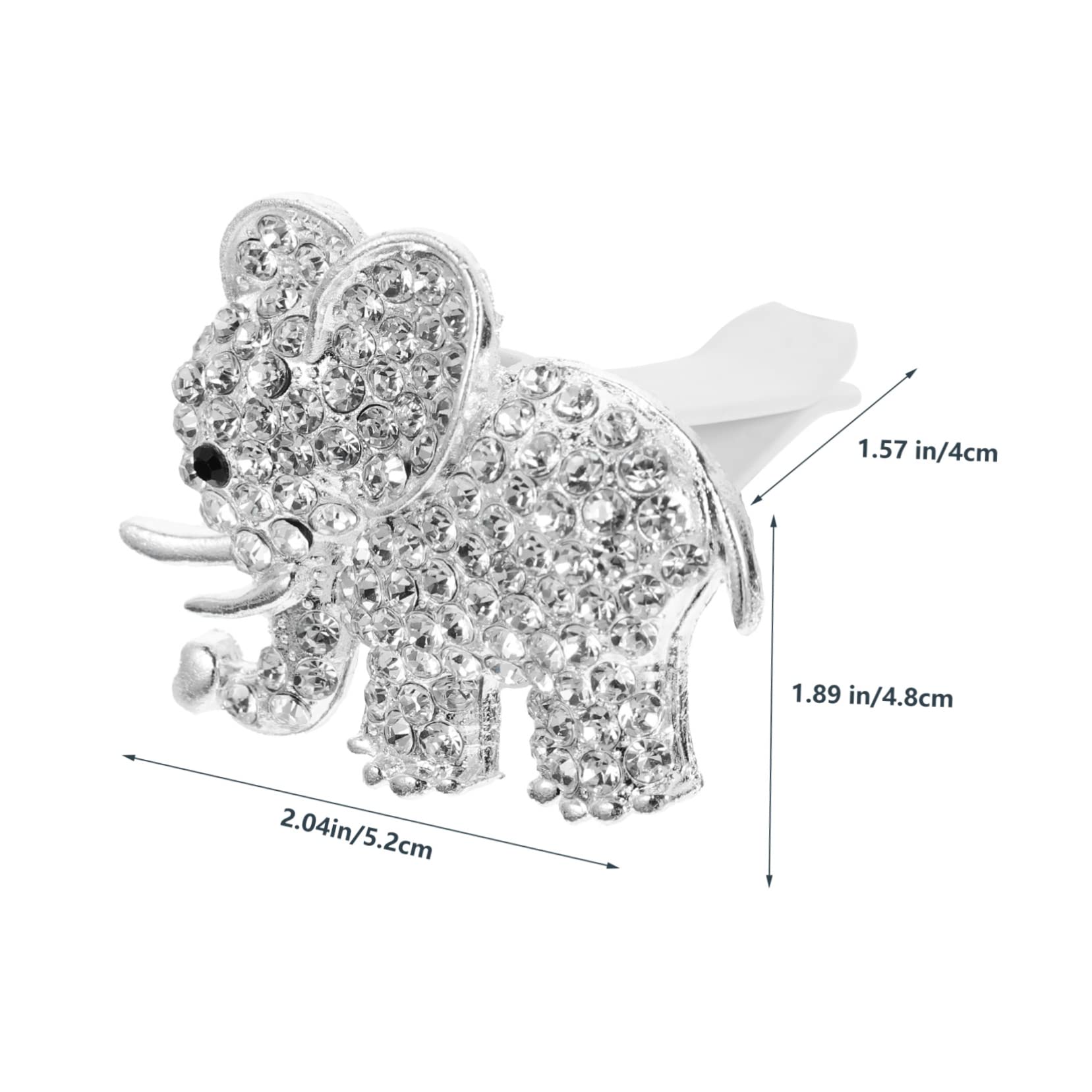 PartyKindom 10pezzi Elefante Decorativo Per Auto Profumatore Per Diffusore Con Clip Per Ventilazione Accessori Per Interni Auto Cristallo Elegante e Pratico