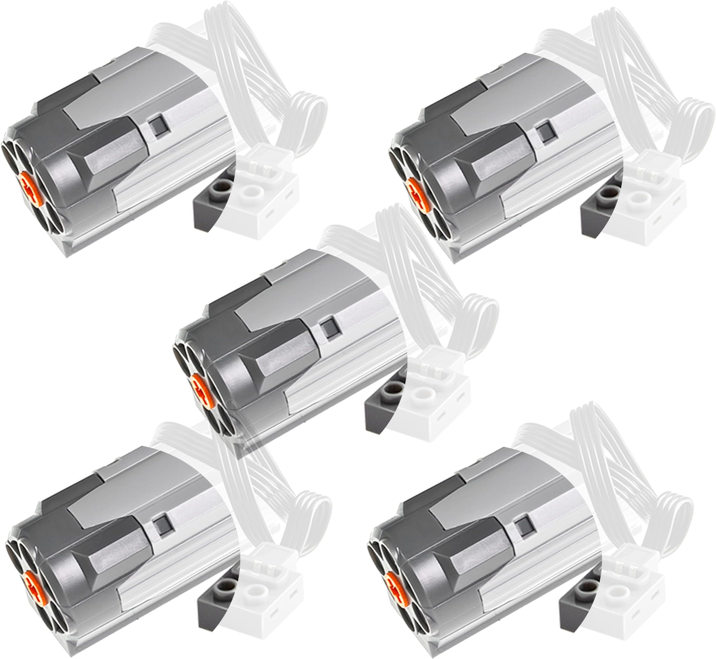 5Pcs Power-Function Technic-Parts Kit M-Motor 8883 Compatible with mainbrands Building Block.