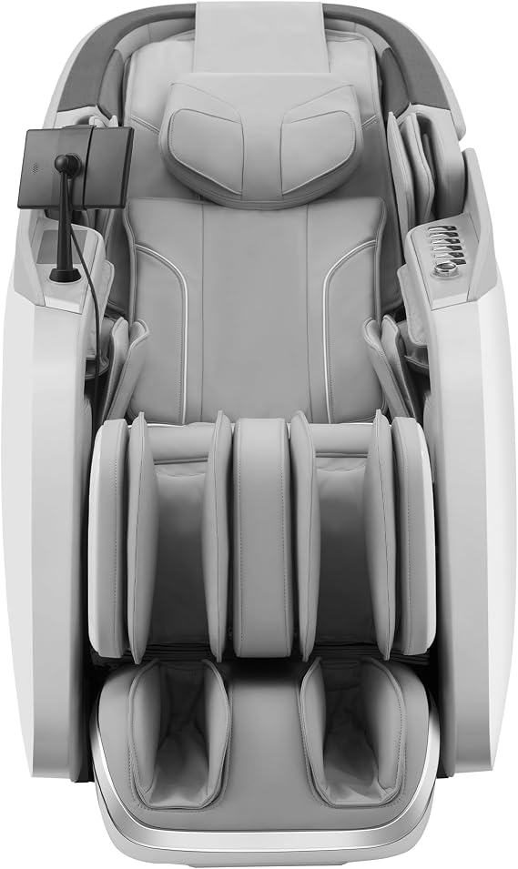 FUJIIRYOKI Cyber Relax Pro - 4D Dual Massage Robot Flex Frame SL Track Massage Chair (White)