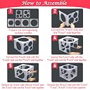 Catcan 11 Holes Balloon Sizer Cube Box, 2-10 Inch Collapsible Plastic Balloon Size Measurement Tool For Party Balloon Decoration, Balloon Columns, Balloon Arches, Multicolor gallery image
