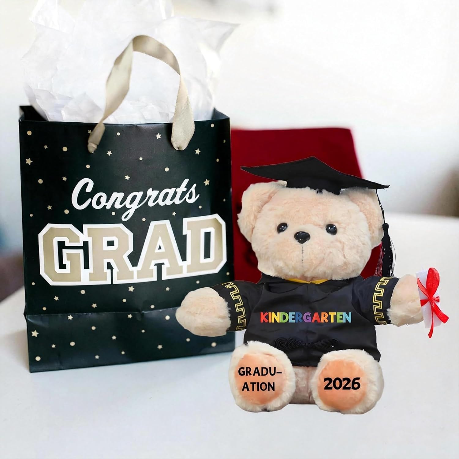 Kindergarten Graduation Gifts for Kids Boys Girls, Bear for Kindergarte Grad Decorations 2026, Kindergarten Graduation Party Supplies Gifts WOX