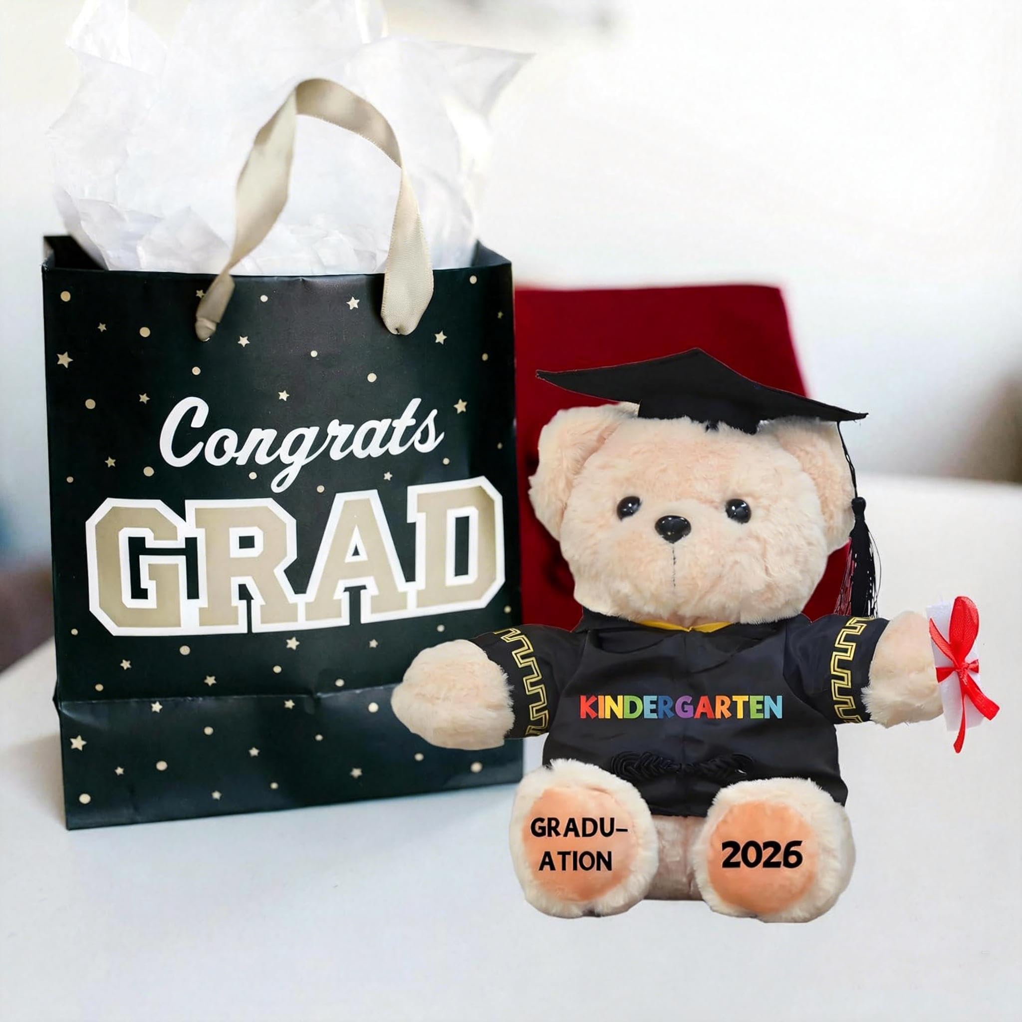 Kindergarten Graduation Gifts for Kids Boys Girls, Bear for Kindergarte Grad Decorations 2026, Kindergarten Graduation Party Supplies Gifts WOX