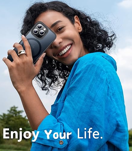 Miniatura 7 de Temdan Funda magnética para iPhone 14 Pro Max, [compatible con MagSafe] Funda delgada translúcida mate a prueba de golpes para iPhone 14 ProMax