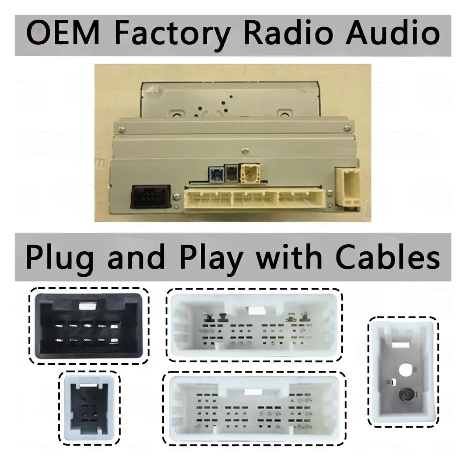 Cavo di alimentazione radio Android 16PIN compatibile con Toyota Car Corolla Auris RAV4 Fortuner Highlander Kluger Hilux Cablaggio stereo(Cable canbus-A)