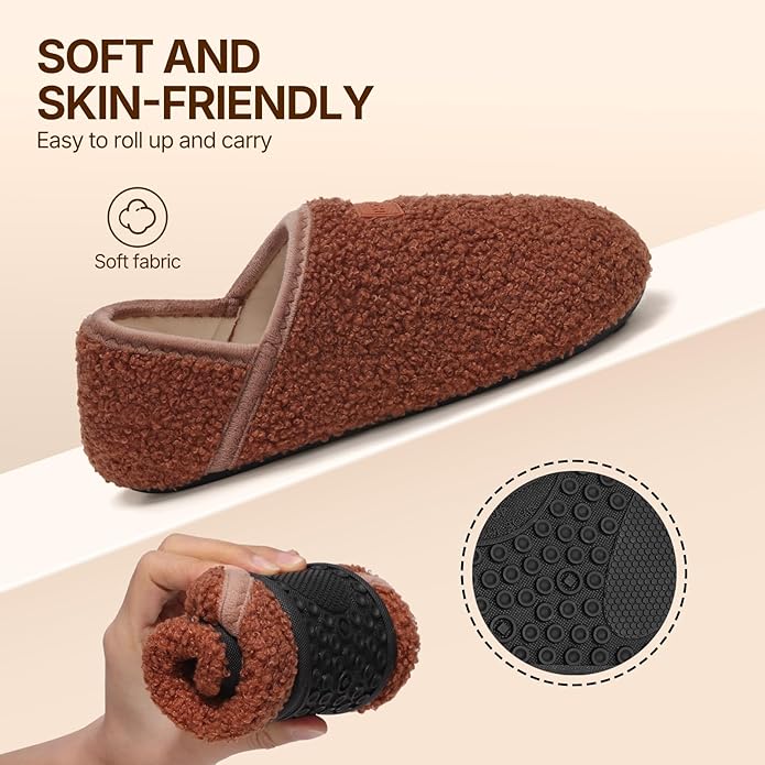 Pantuflas tipo calcetín Homitem para mujer, suaves y cómodas miniatura 3