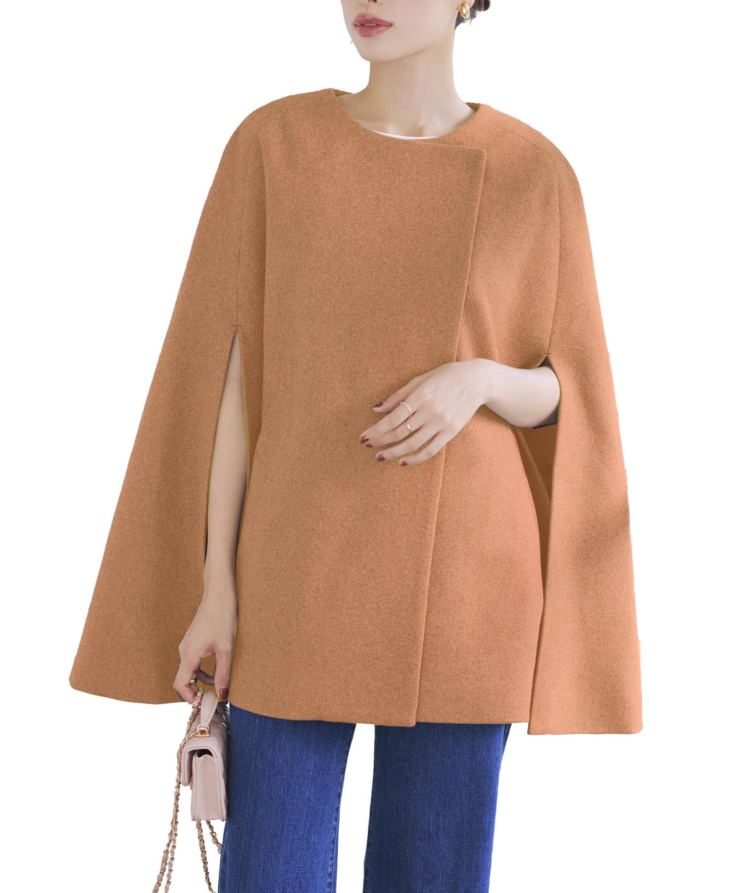 Amazon | [神戸レタス] ケープコート レディース アウター ノー