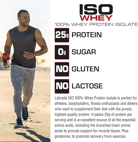 Miniatura 2 de Labrada Nutrition ISO leanpro 100% Proteína WHEY Isolate Powder Premium, PP-02464, talla única , 1, 1