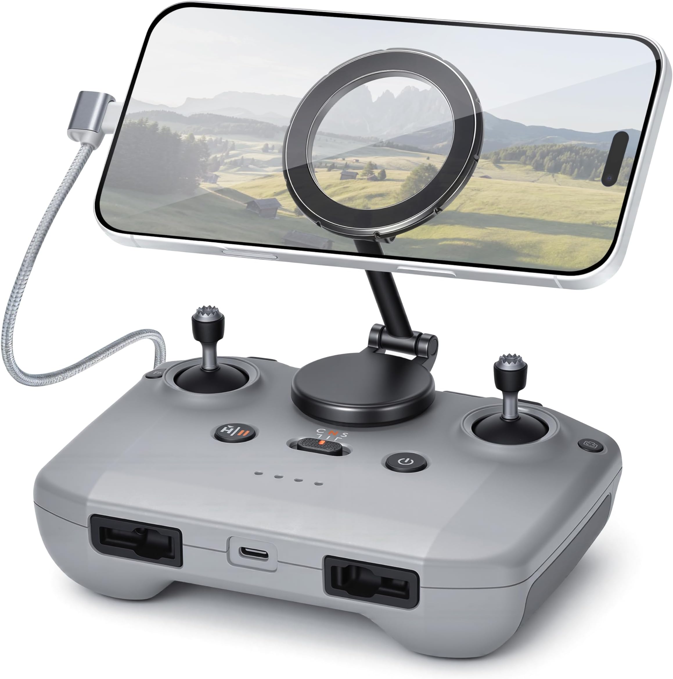 Adjustable Magnetic Stand for DJI LITO 1/RC-N/N3, Remote Control Holder for DJI Neo 2/ Mini 4K/ Mini 5 Pro/ 4 Pro/ 3/ Air 3S/Avata 2 Drone Accessories
