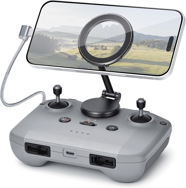 STARTRC Adjustable Magnetic Phone Stand for DJI RC-N1/N2/N3 Remote Control | 360° Adjustable Magnetic Phone Stand for SKYROVER X1,for DJI Neo 2,Mini 4k,LiTO 1,Mini 5 Pro,Drone Remote Control Accessories