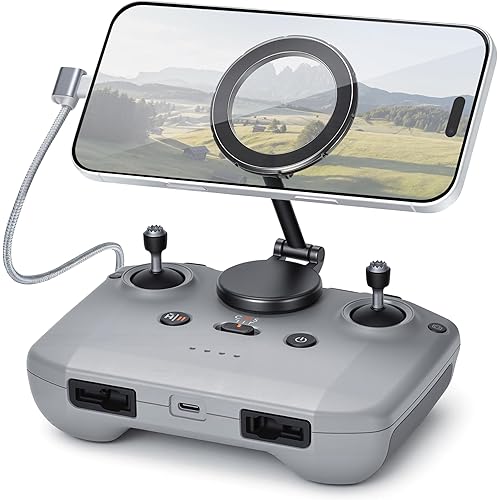 STARTRC Adjustable Magnetic Phone Stand for DJI RC-N1/N2/N3 Remote Control,for DJI Neo 2/ Avata 360/Mini 5 Pro/ 4 Pro/ 3/ Mini 4K/Air 3S/Avata 2 Drone Accessories