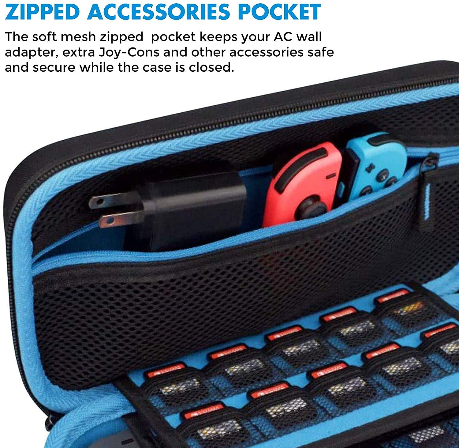 Limited Discount TAKECASE Carrying Case for Nintendo Switch and New OLED - Protective Hard Case Includes Pouch That Fits Adapter/Charger, Accessories and 19 games storage - Perfect for Travel (Pink - Black)