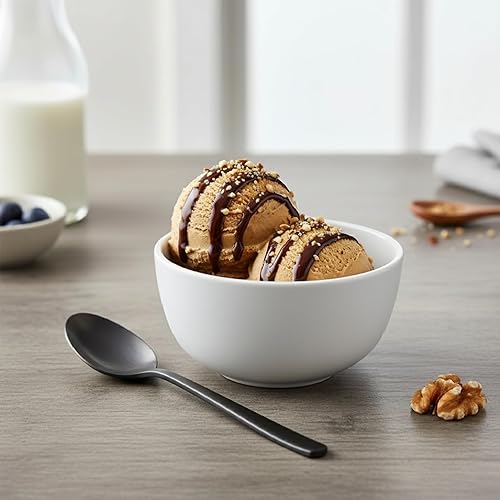 Miniatura 7 de TP Juego de 6 cuencos de 10 onzas, cuencos pequeños de melamina de 4.5 pulgadas para aperitivos, aperitivos, helados, salsas, guarniciones,