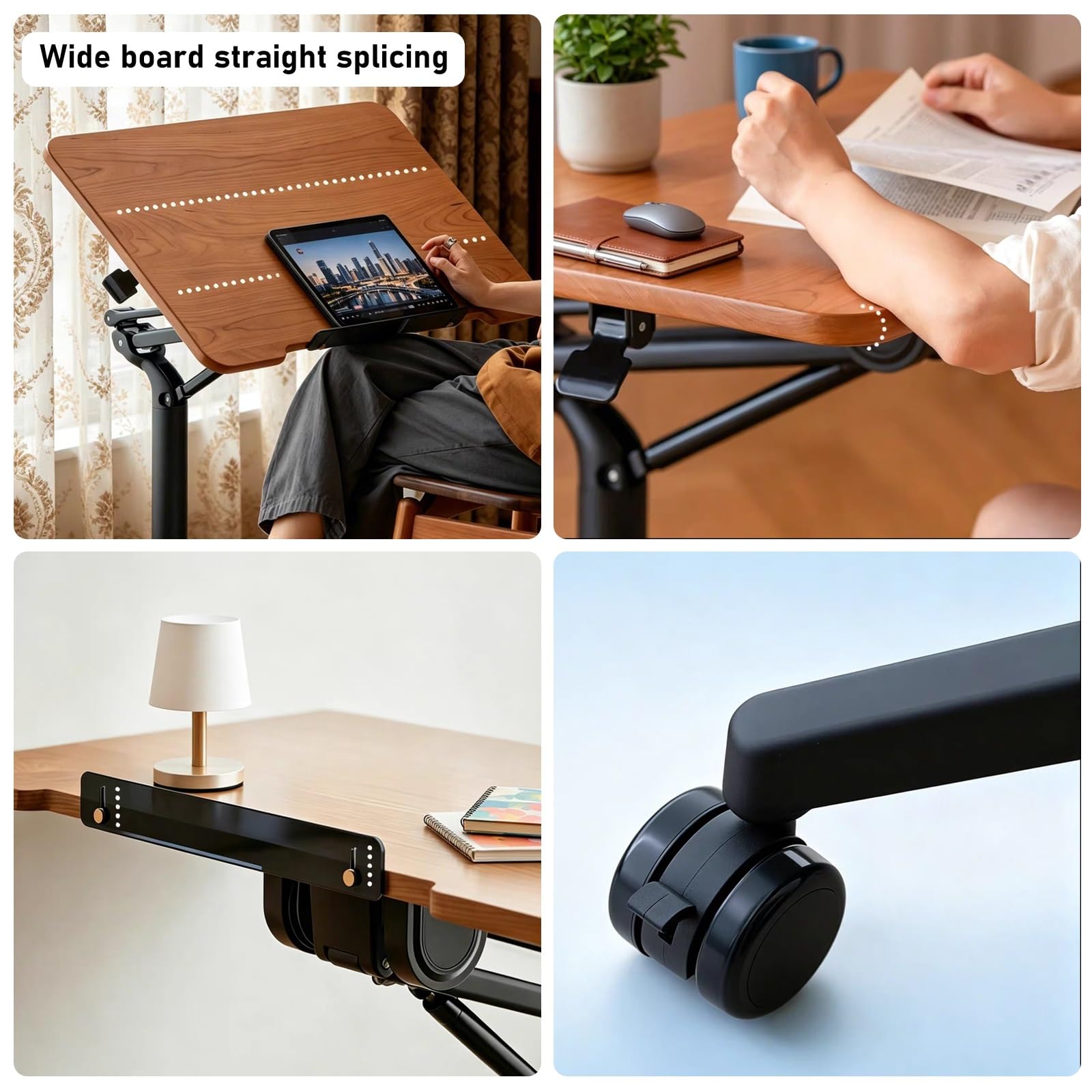 Mesa auxiliar plegable de altura ajustable,Mesa de pie sobre la Cama