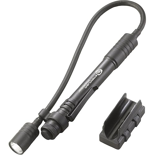 Streamlight 66418 Stylus Pro Reach 38-Lumen with White LED Inspection Penlight and 2AAA Alkaline Batteries, Black