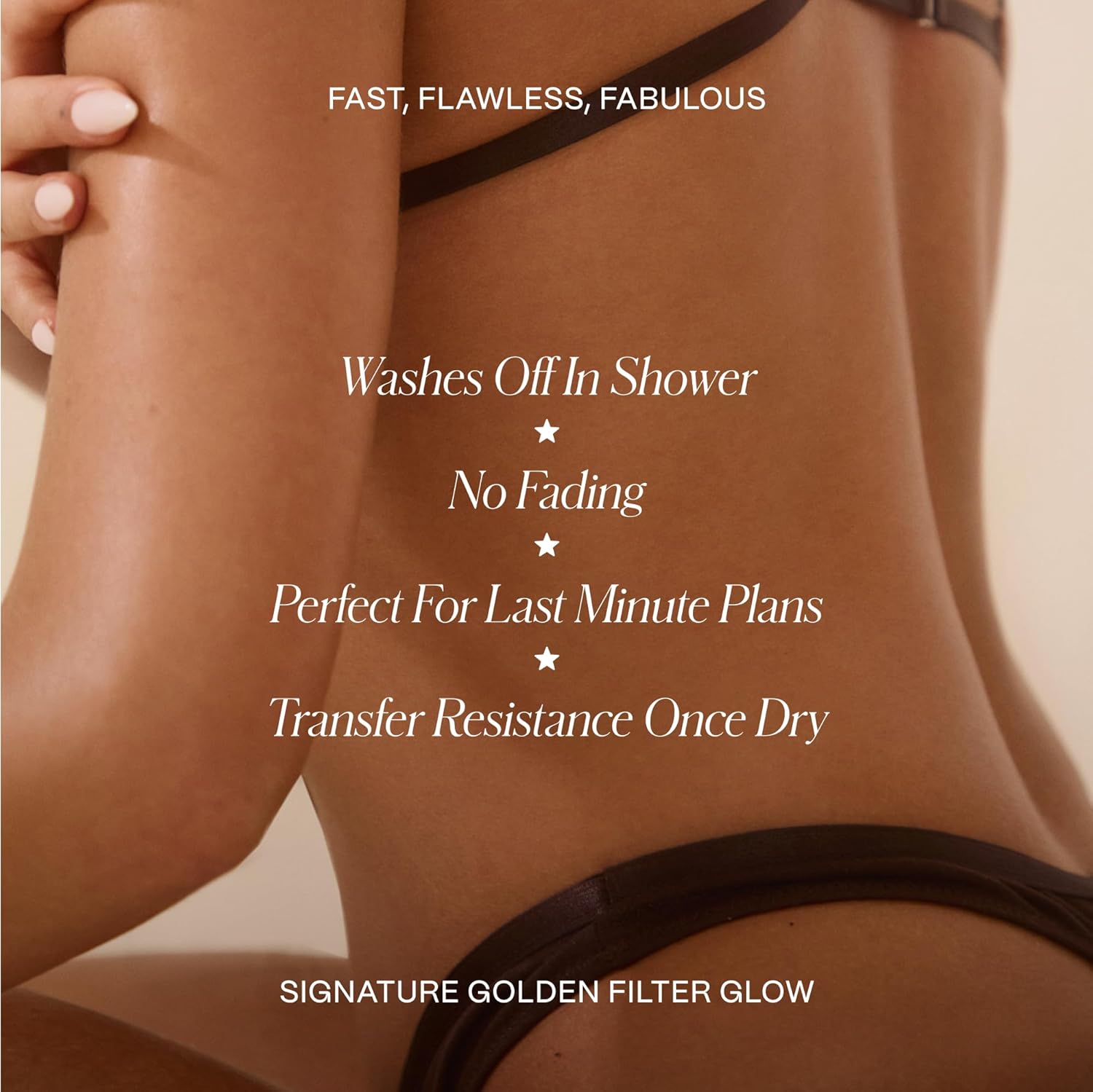 Filter by Molly-Mae Tan Tonic Express – 100ml Instant Tanning Water for Face & Body | Golden, Streak-Free Glow | Fast-Drying Self Tanner | Dries in Under 60 Seconds - Image 4