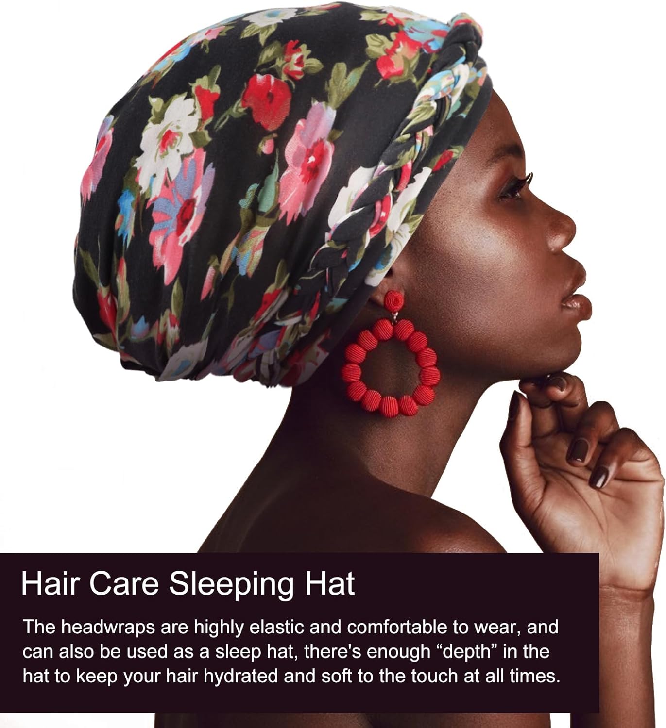 African Women Turban Caps Pre-Tied Twisted Turbans Head Scarf for Women Hair Wraps Cover Beanie Cancer Chemo Headwear - Image 7