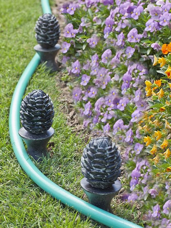 Liberty Garden 615 Decorative Pine Cone Garden Hose Guide - Bronze by Liberty Garden - Used condition - US$16.34