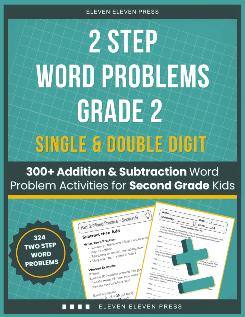 2 Step Word Problems Grade 2: 300+ Addition & Subtraction Word Problem Activities for Second Grade Kids