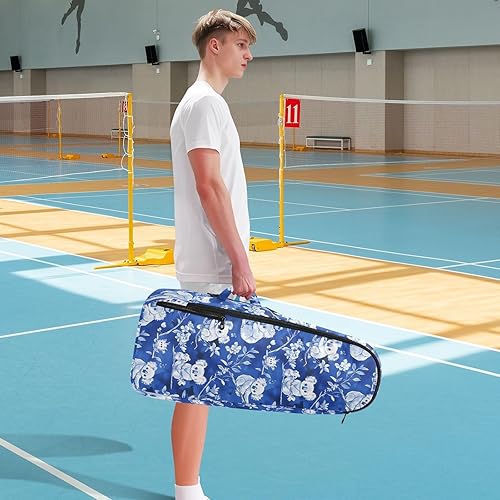 Miniatura 8 de Raqueta de tenis de bádminton bolsas transpirables de dibujos animados lindos koala azul real gimnasio deporte bolsa de viaje para mujeres hombres