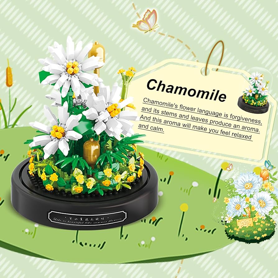 Amazon.com: qOvOp Flower Bouquets Building Toys - 490 PCS