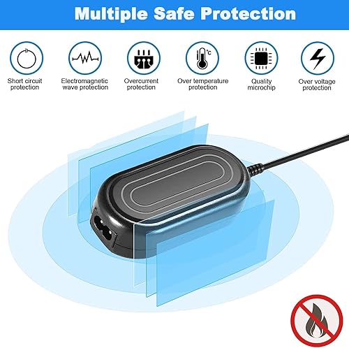 Miniatura 4 de TKDY CA-110 Cargador de videocámara CA110 Kit de cable de alimentación para Canon VIXIA HF M50 R800 R80 R700 R500 M52 M500 HF-R70 HF-R72 HF-R700 R50