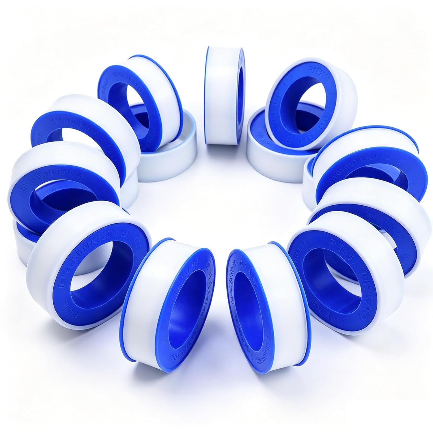 30 Rolls 1/2 Inch(W) × 394 Inches(L) Teflon Plumbers Tape