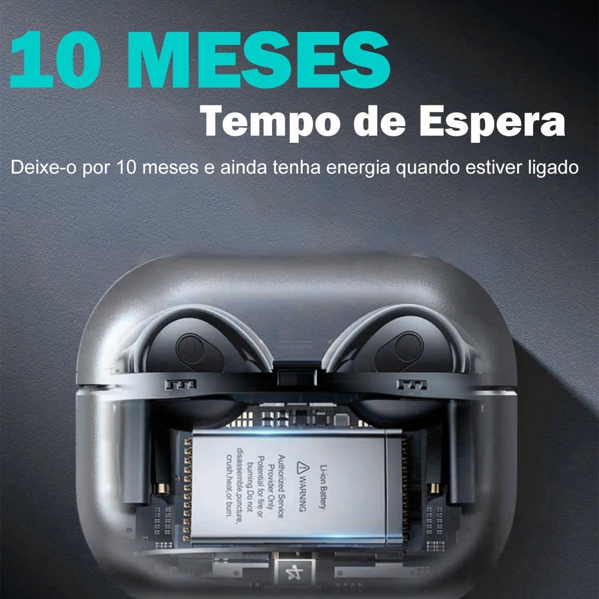 H'MASTON Fone De Ouvido Sem Fio Tws Fone Bluetooth 5.3 com Microfone Caixa de metal Liga De Zinco Tipo-C Cancelamento de Ruidos Rs-13 (Preto) H'MASTON Fone De Ouvido Sem Fio Tws Fone Bluetooth 5.3 com Microfone Caixa de metal Liga De Zinco Tipo-C Cancelamento de Ruidos Rs-13 (Preto)