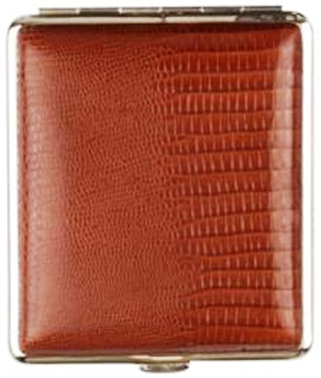 Cigarette Case 16 King Size / Metal Leather / Double Sided / Elastic Band / Chrome Frame / Made in Germany / 4 Models (1)